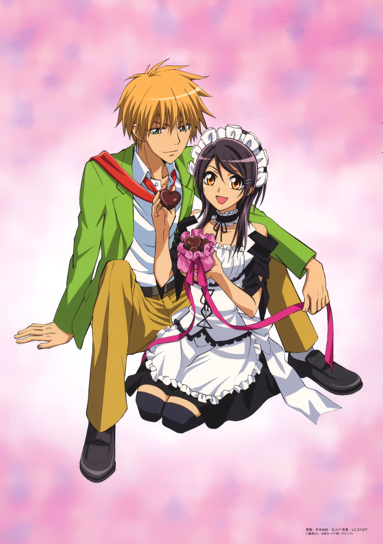 Подборка артов, подстать постерам #52 - Kaichou wa Maid-sama! | Пикабу