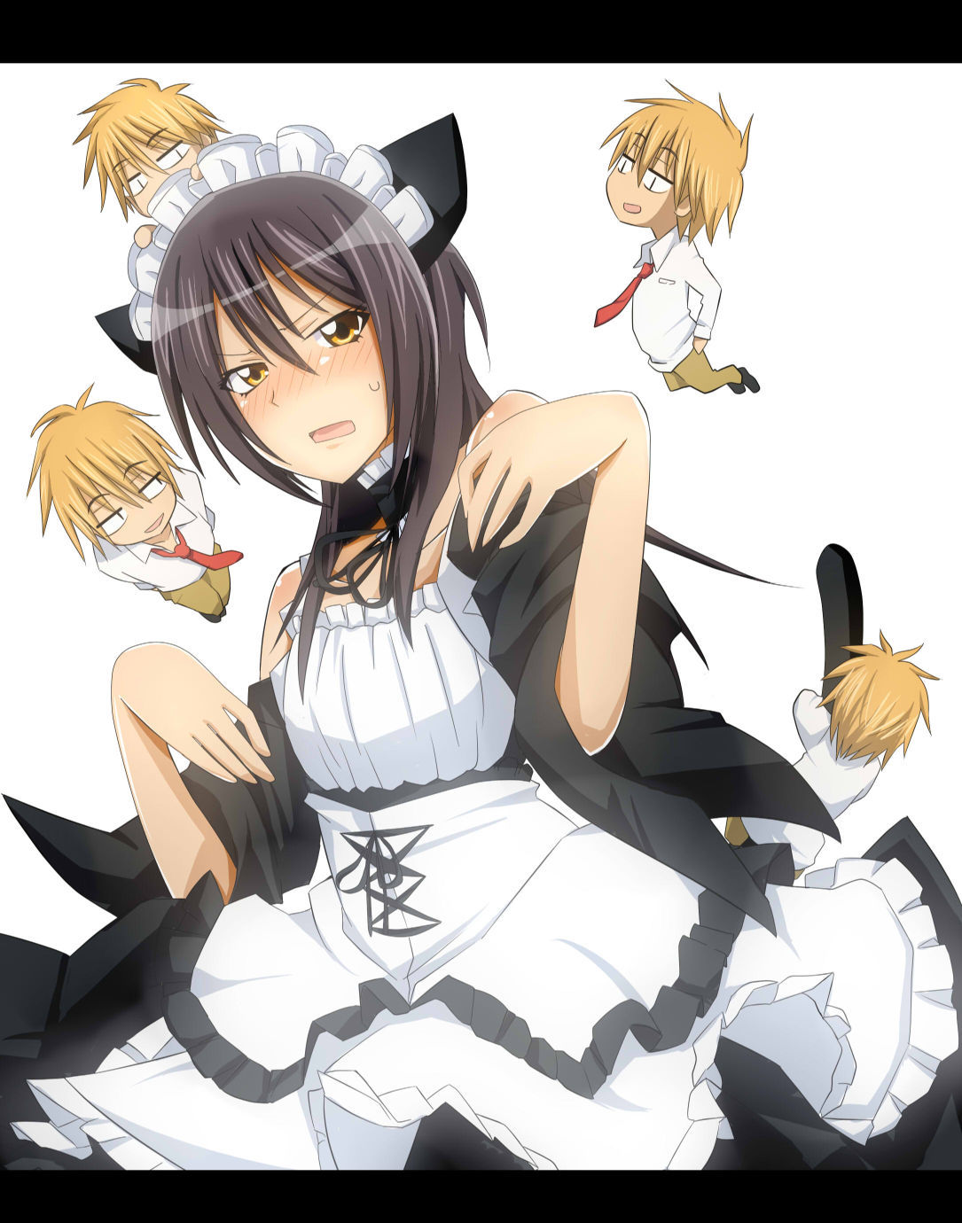 Подборка артов, подстать постерам #52 - Kaichou wa Maid-sama! | Пикабу