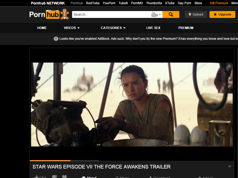 They didn’t even get confused, they just posted the trailer - NSFW, My, Star Wars VII: The Force Awakens, Not a spoiler, Oddities, , Saving