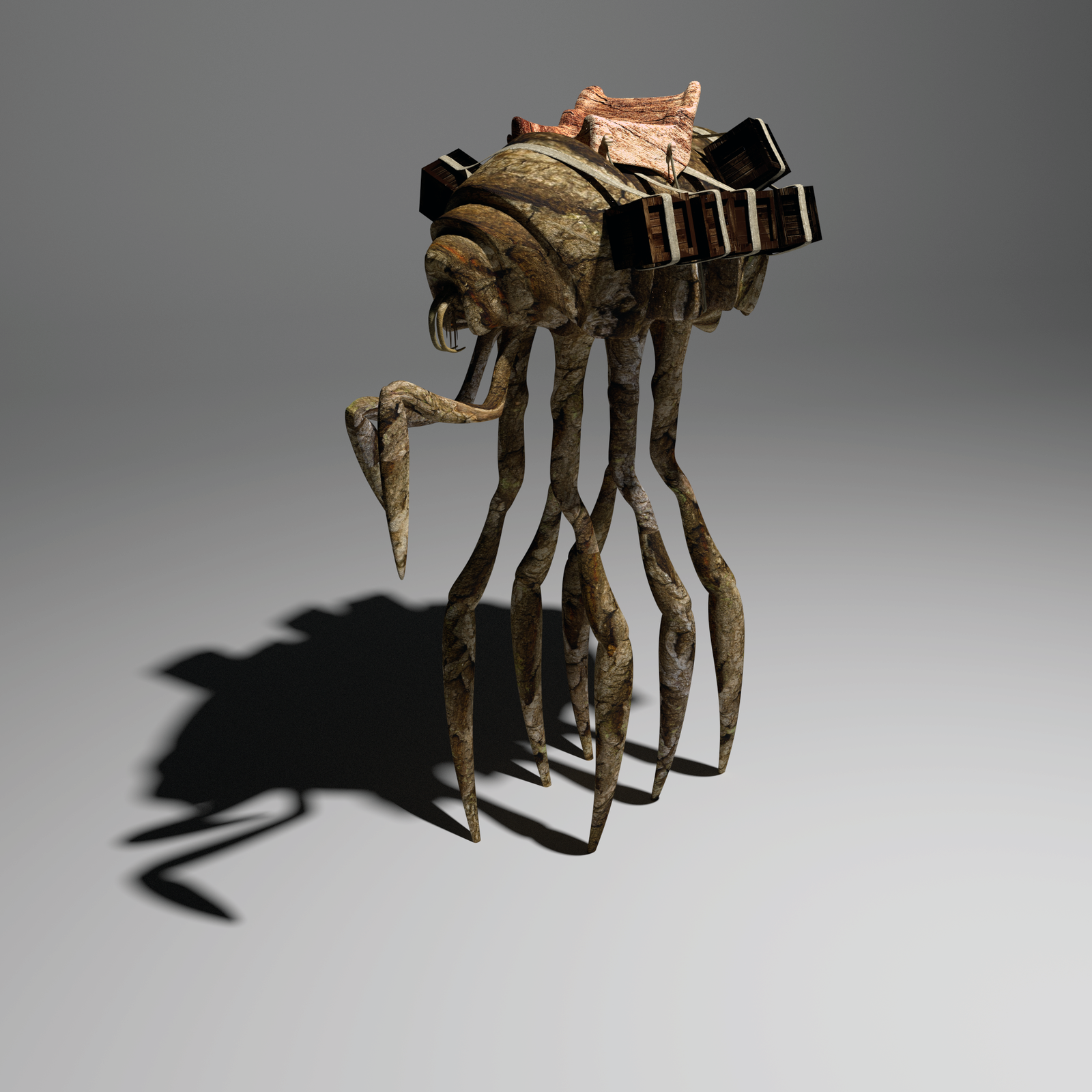 Silt Walker) - My, Blender, Morrowind, The Elder Scrolls III: Morrowind, 3D modeling, , My, Silt Trainer