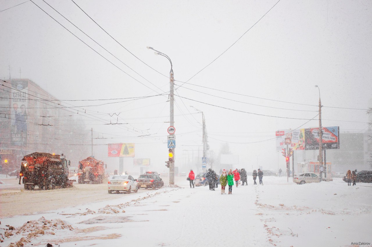 В Ижевске уже зима. | Пикабу