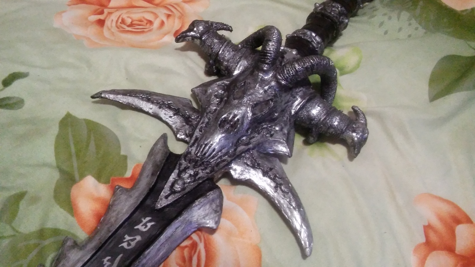 How I made Frostmourne from scrap materials - My, With your own hands, Ice Sorrow, Cosplay, Frostmourne, Wow, Sword, Needlework with process, Longpost