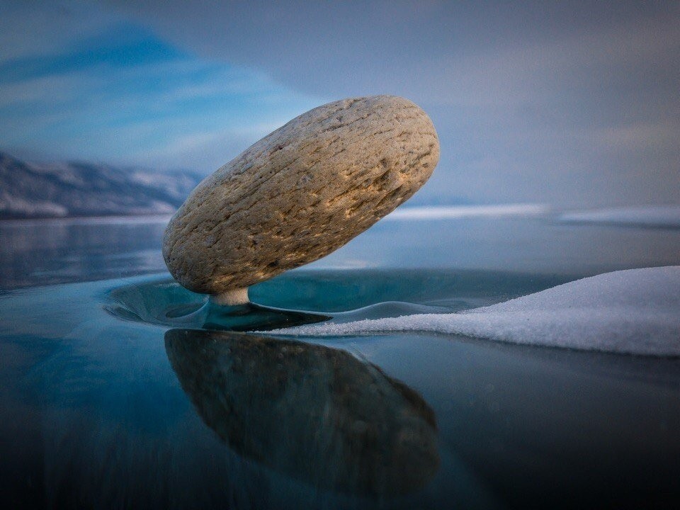 Baikal Zen - Baikal, The photo, A rock, Ice