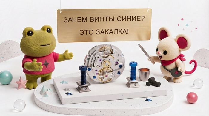 Почему винты в дорогих механизмах синие и это уж точно не краска