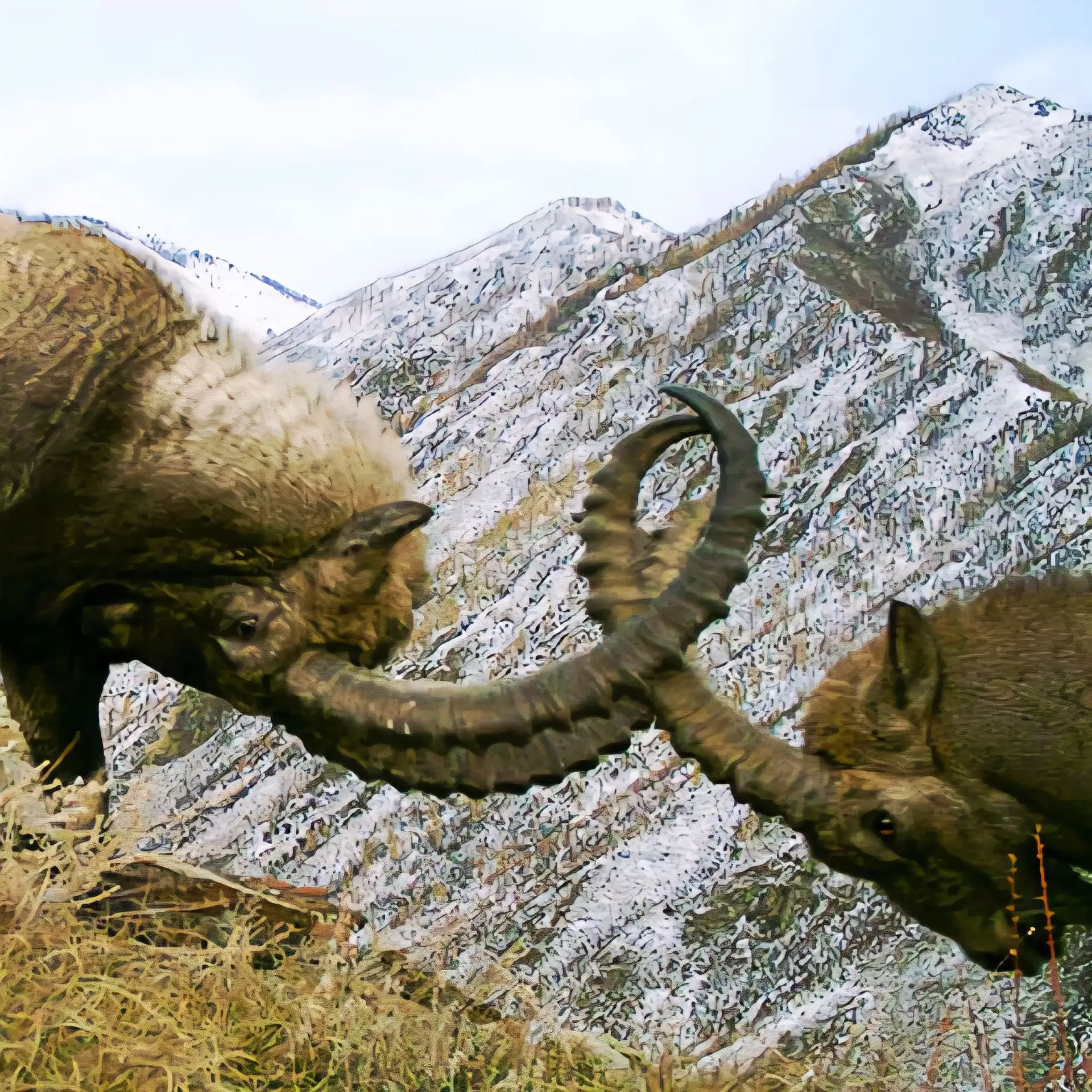 Mountain goats and mountain sheep - how to tell the difference - Series Ungulates, Argali, Mountain goats, Comparison, Sayano-Shushensky Reserve, MAX messenger (link), Longpost