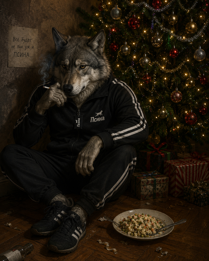 Подумал, может, Затасу понравится, покажите ему, что ли... А то мне неловко. Кстати, надпись на стене - импровизация ИИ.