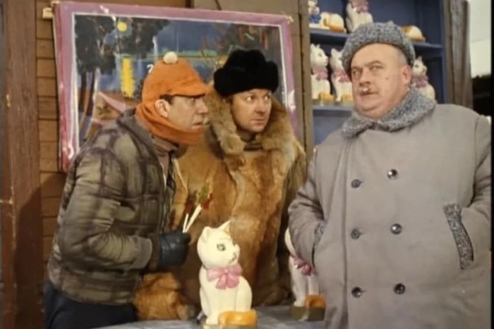 Юрий Никулин, Георгий Вицин, Евгений Моргунов в комедии «Операция «Ы» и другие приключения Шурика», 1965. Кадр из фильма