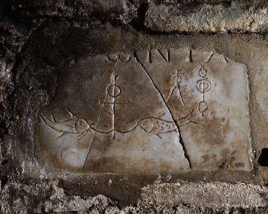 Wall Relief with Early Christian Motifs