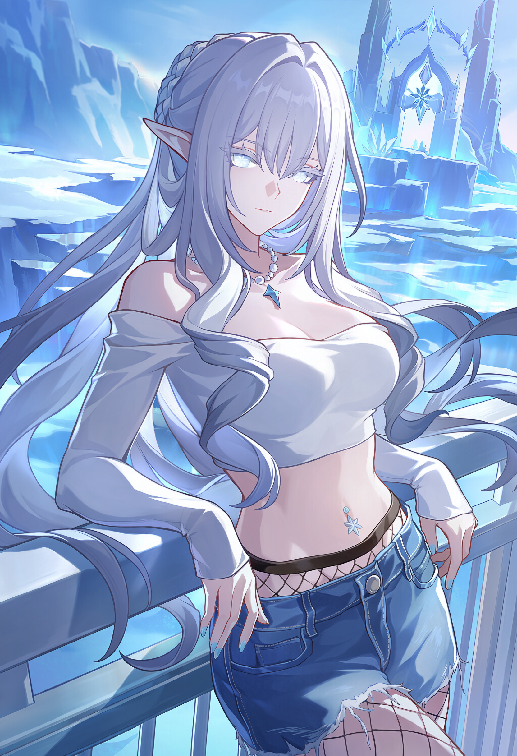 Anastasia - Neural Network Content, Anime art, Genshin impact, Tsaritsa (Genshin Impact), Elves