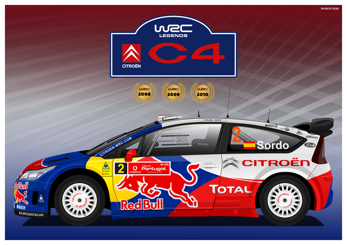 Citron C4 WRC Poster.