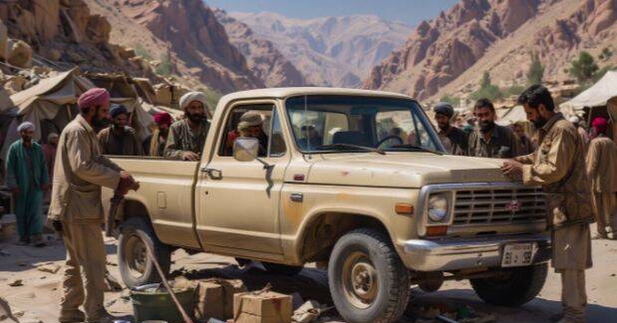 Afghans repair a Shahedmobile - Afghanistan, Repair of equipment, Car service, Auto repair, Rukozhop, Auto, Breaking, Spare parts, Pickup, Technics, Technologies, Video, Rutube