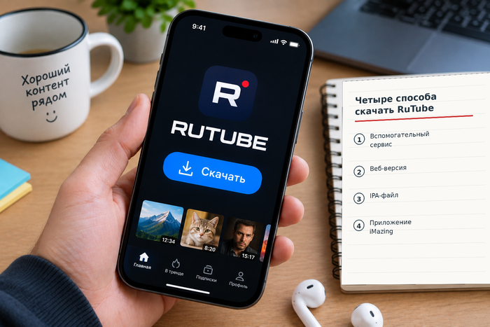 Как скачать RUTUBE на iPhone: 4 актуальных способа