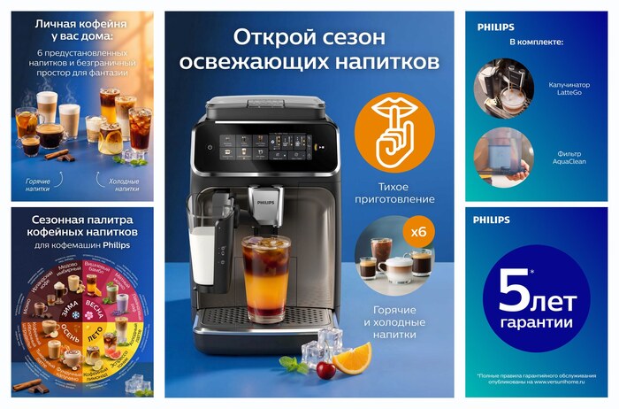 �������������� ���������� Philips EP3347/90, �������������� ����������� LatteGo, ������� � �������� �������