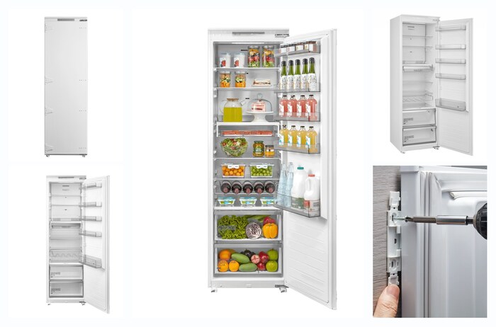 Встраиваемый холодильник Midea MDRE423FGE01, зона свежести, No Frost