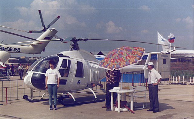 Ми-34 на выставке. Вероятнее всего, на МАКСе, 1990-е