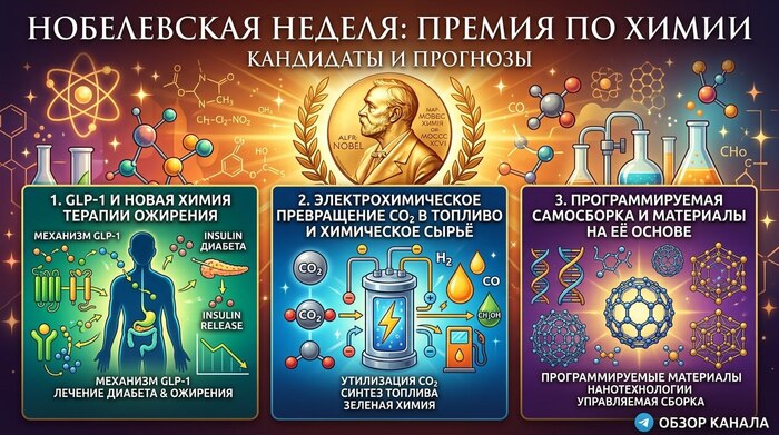 Кто же возьмёт Нобелевку по химии в 2026?