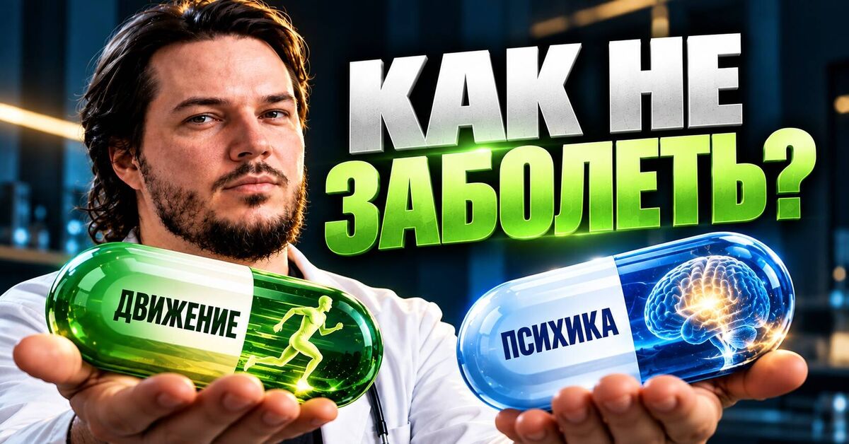Most diseases are preventable. A doctor talks about physical exercise and psychotherapy. - Video, The medicine, Doctors, Psychotherapy, Physical Education, Health, Video VK