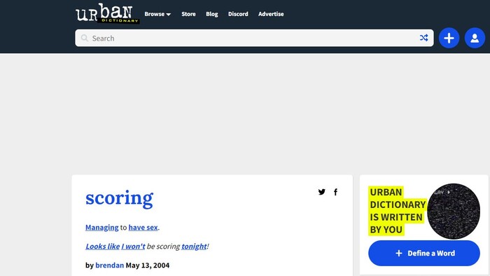 ����������� � ����� "Urbandictionary"