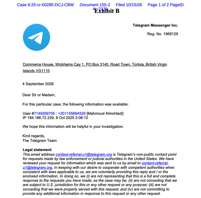 ��� ��� �������� �������� ������ Telegram ������������� ���