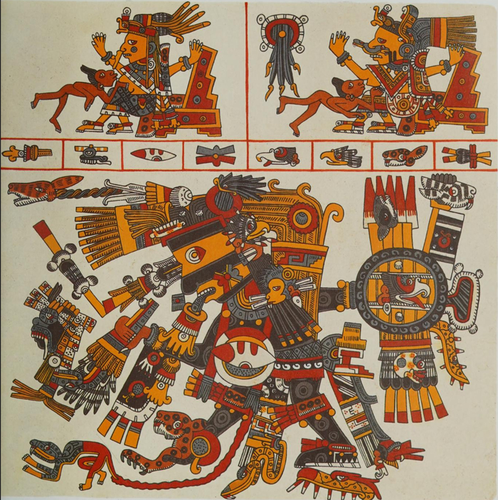 ������������ �� ���. 17 ������� �������, ����� �� Gisele Díaz; Alan Rodgers; Bruce E. Byland (1993). The Codex Borgia: A Full-Color Restoration of the Ancient Mexican Manuscript