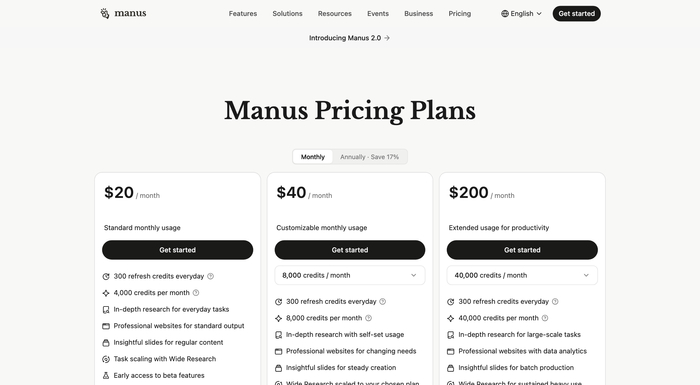 ������ Manus
