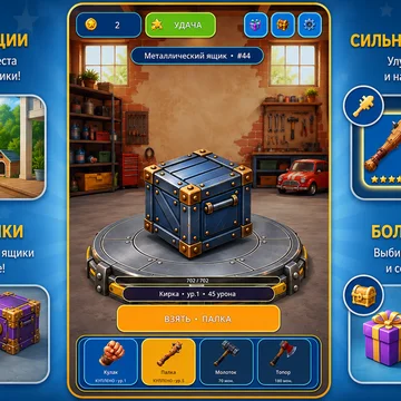 Разбивай ящики, открывай инструменты и собирай редкие находки. (скриншот 2)