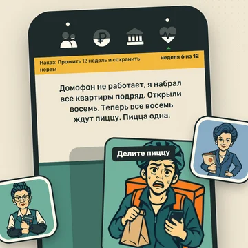 Вас выбрали председателем ТСЖ. Жильцы, касса, управа и собственные нервы: смахивайте карточки влево и вправо и продержитесь как можно дольше. Каждое решение аукнется. (скриншот 3)